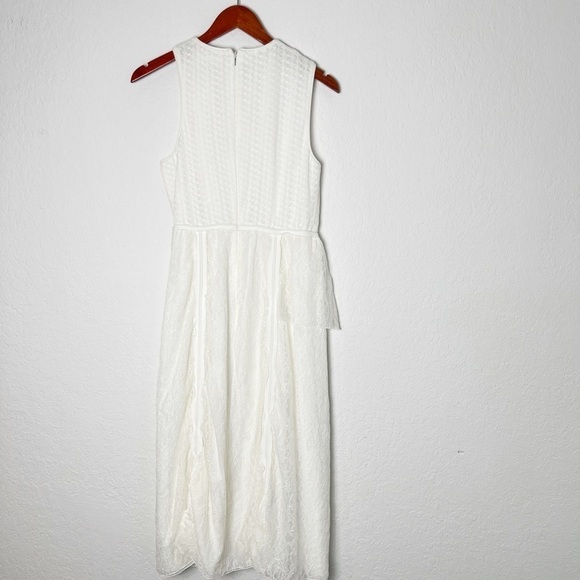 Hugo Boss Runway Danisa Stretch Midi White Dress - Picture 8 of 13